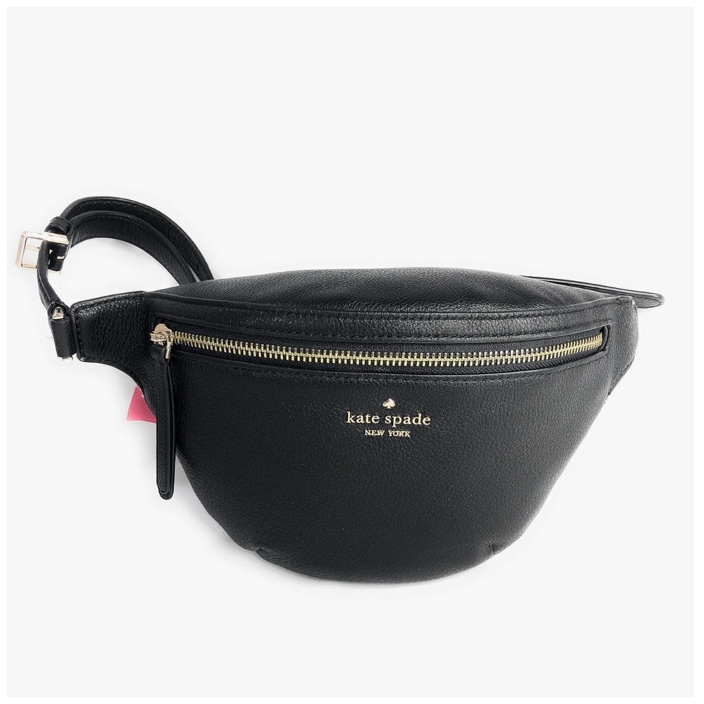 Kate Spade • Jackson Belt Bag • Black Pebbled Leather • NWT